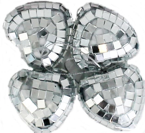 SET OF 4 CRAFT MIRROR EMBELLISHMENT MINI HEART. CR0298HEART